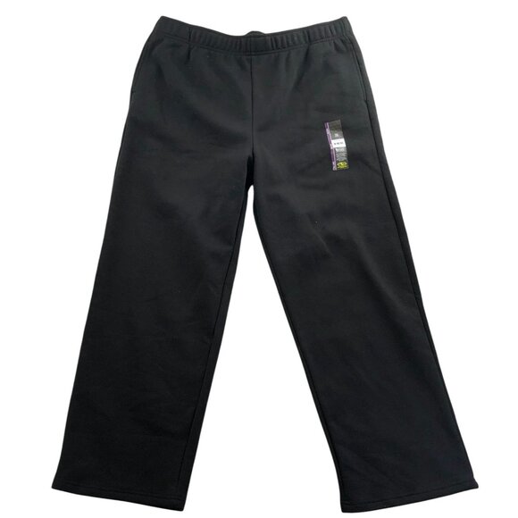 NWT Athletic Works Mens Activewear Pants XXL Black Fleece Straight Sweatpants - Picture 1 of 14